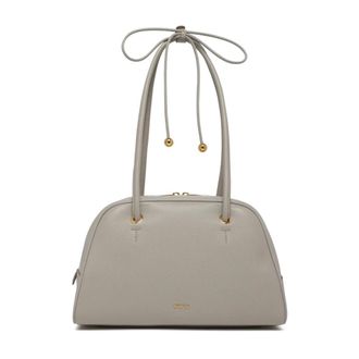Furla Tassen, Dames, Grijs, ONE Size, Leer, Bowling Handtas