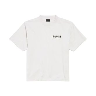 Balenciaga Masking Tape T-shirt - female - Balenciaga - T-Shirts - White - M - Tops