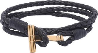 Tom Ford Leather T Bracelet