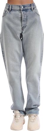 Diesel Heren Slim Jeans Katoen (Blauw)