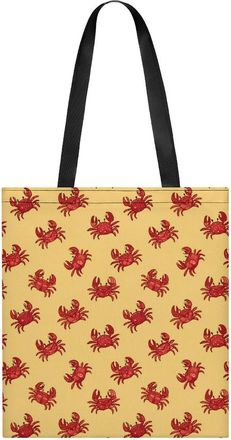 Generic Crabs Print Tote Bag for Women Men Shoulder Bags Purses Pouch Handbags