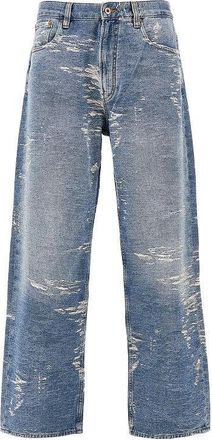 Emporio Armani Vintage-effect oversized jeans Man 30