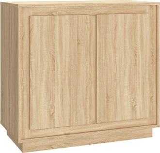 vidaXL Vidaxl - Aparador Madera Contrachapada Color Roble Sonoma 80x34x75 Cm