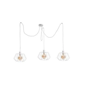Netlighting Luna Cluster Pendant Ceiling Light White 3x E27