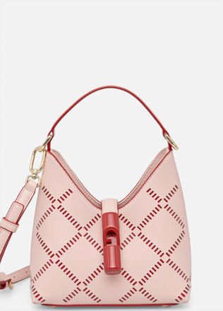 Furla Womens Iride Mini Hobo Bag In Rose