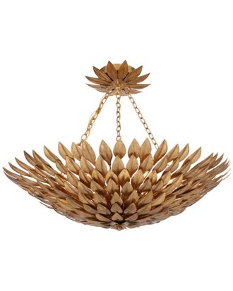 Crystorama 6-Light Broche Semi-Flush