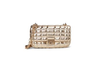 Michael Kors Tribeca Large Convertible Chain Shoulder Shoulder Womens Handbags Pale Gold : LG, Leather/Polyester