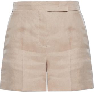 Max Mara Aerosi Silk Shorts - Dames - Bermuda - Beige - 2XS - Korte Broeken