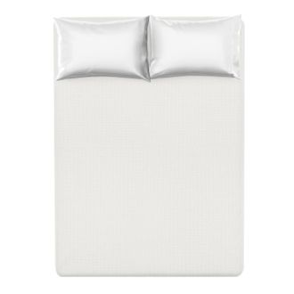 KASANOVA Lenzuolo con angoli matrimoniale cotone percalle bianco