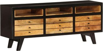 vidaXL TV Cabinet Solid Mango Wood 120x30x50 cm vidaXL