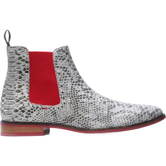 Carlos By Carlos Santana Mantra Chelsea Boot in White Snake at Nordstrom, Size 11.5
