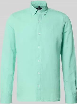 Lerros Regular Fit Freizeithemd aus Leinen-Baumwoll-Mix in Mint, Gr&ouml;&szlig;e XXXL