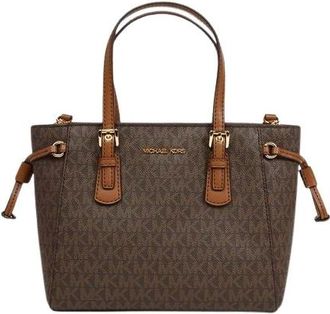 Michael Kors Borsa a mano convertibile Voyager extra-small con zip superiore - - Bags - Donna - Marrone - ONE SIZE