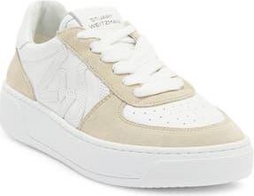 Stuart Weitzman Courtside Sneaker in White/Light Beige at Nordstrom Rack, Size 12