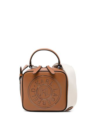 Karl Lagerfeld K/Circle perforated mini bag - Bruin