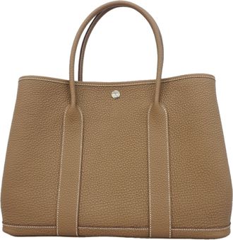Herm&egrave;s Etoupe Gray Negonda Leather Tote Bag (Pre-Owned)