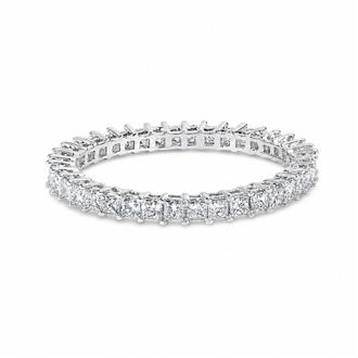 House of Brilliance 14K Gold 1.0 Cttw Princess Diamond Eternity Band Ring