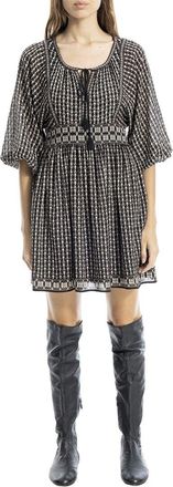Max Studio Puff Sleeve Mini Dress