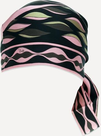 Pucci Dune Print Silk Twill Triangle Bandana Female UNI