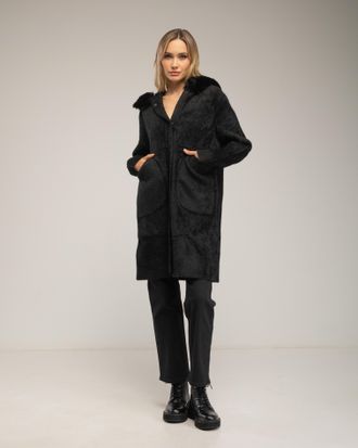 Tantra Jas met gebreid effect en bontafwerking