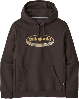 Patagonia 95 Oval Logo Uprisal Hoody Hoodie f&uuml;r Herren | grau/schwarz