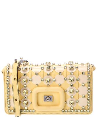 Roger Vivier Logo Leather Shoulder Bag