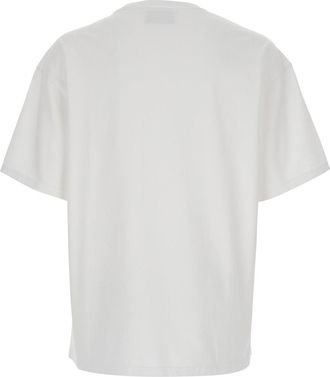 Icon Denim Los Angeles Mens White Crewneck T-Shirt With Logo Cotton T-Shirts And Polos