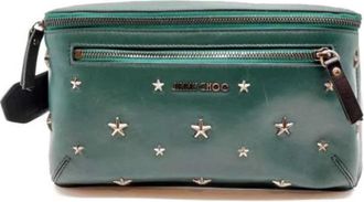 Jimmy Choo London Pre-owned Leather crossbody-bags - Heren - Vintage Heuptassen - Groen - ONE Size - Vintage