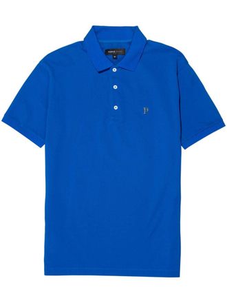 Purple Poloshirt met logoplakkaat - Blauw