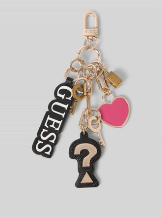 Guess Schlüsselanhänger mit Logo-Detail Modell Multi Charm in Black, Größe 1