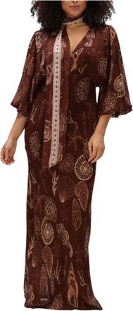 Ibana Kleedjes, Dames, Bruin, S, Polyester, Danoli Shell Dress