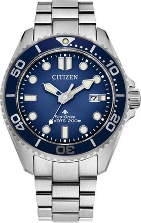 Citizen Promaster Sea Eco-Drive Diving Bracelet Watch, 41mm in Silver-Tone at Nordstrom