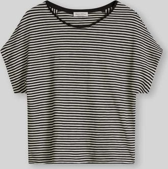 Marc O'Polo Regular Fit T-Shirt aus reiner Baumwolle in Black, Gr&ouml;&szlig;e L