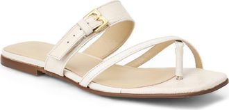 Bruno Magli Noela Croc Embossed Slide Sandal in Bone Croc at Nordstrom Rack, Size 9.5