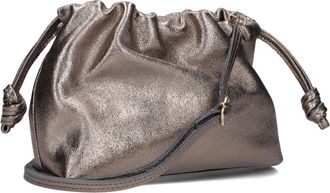 Notre-V Bronzen Metallic Schoudertas Arela - Dames - Schoudertassen - Zwart - ONE Size - Wol - Tassen