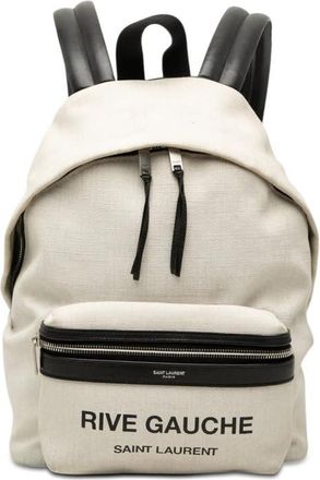 Saint Laurent Pre-owned Saint Laurent Canvas Rive Gauche City Backpack Unisex JSF4QEW8B6VMN8NP