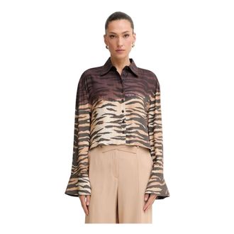 Pinko Pinko - Viscose Shirt - Dames - Blouses & Shirts - Veelkleurig - Maat: L Viscose