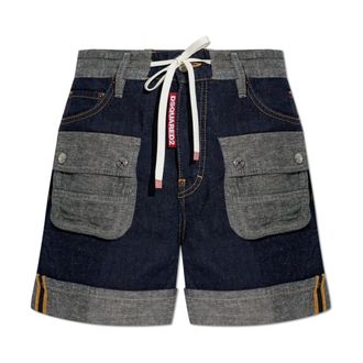 Dsquared2 Denim Shorts, female, Blue, Size: 3XS Cargo Shorts