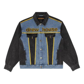 Drew House Oversized Mascot Trucker Jacket Vintage Color Block DR-FW22-343