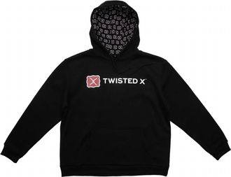 Twisted X Boots Mens Logo Print Hoodie In Black