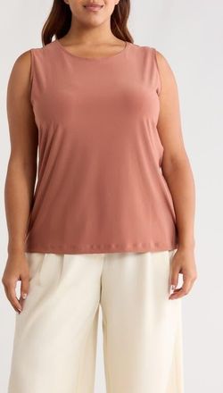 Vikki Vi Scoop Neck Tank in Clay at Nordstrom, Size 1 X