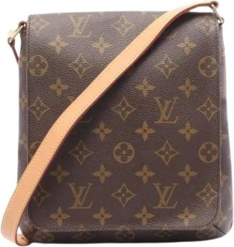 Louis Vuitton Pre-owned Cross Body Bags, female, Brown, Size: ONE SIZE Pre-owned Canvas Cross Body Bag