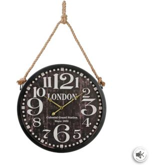 Atmosphera Atmosphera - Reloj negro para colgar - metal d. 52 cm créateur dintérieur