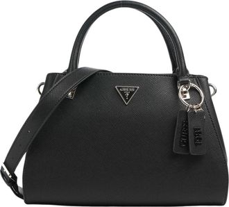 Guess Noelle Saffiano Handtas - Dames - Tassen - Zwart - Maat: ONE Size