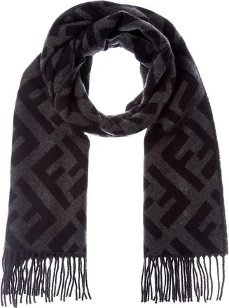 Fendi Fendi Ff Logo Cashmere Scarf
