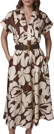 DKNY Belted Midi Dress in Canyon at Nordstrom, Size 14