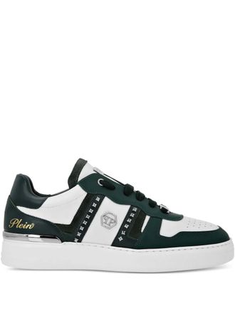 Philipp Plein logo-embellished panelled sneakers - Green