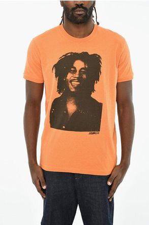 Dsquared2 Cotton Crew-neck T-shirt with Print size L