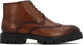 Kazar Veterschoenen van leer voor mannen - Heren - Veterlaarzen - Bruin - 44 EU - Leer - Schoenen