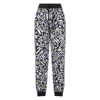 Moschino Modern Sports Trousers with Graphic Print - female - Moschino - Sweatpants - Multicolor - M - Trousers